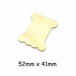 La Cuisine Des Perles 4 Bobines Plates En Bois Brut Naturel Pour Couture Ou Déco