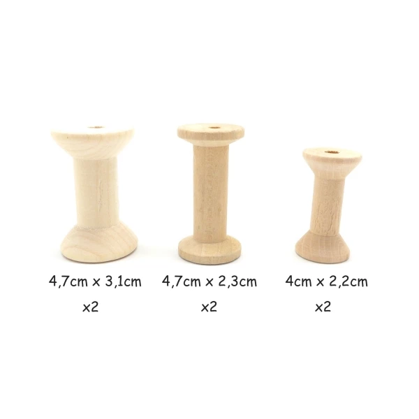 La Cuisine Des Perles 6 Bobines En Bois Brut Tailles Assorties Pour Couture Ou Déco 1 La Cuisine Des Perles 6 Bobines En Bois Brut Tailles Assorties Pour Couture Ou Déco