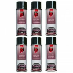 AUTO-K 6 Bombes De Peinture Chrome Carrosserie Voiture Auto K 400ml