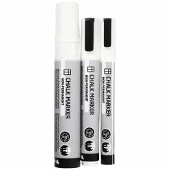 Creativ Company Assortiment De Feutres à Craie - Blanc - 3 à 15 Mm - 3 Pcs -Auto-K boutique assortiment de feutres a craie blanc 3 a 15 mm 3 pcs p 3