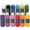 Creativ Company Assortiment Peinture Textile Opaque - 12 X 250 Ml