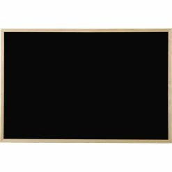 Bi-Office - Tableau Noir, Bois Naturel - 800 X 600 Mm - Noir