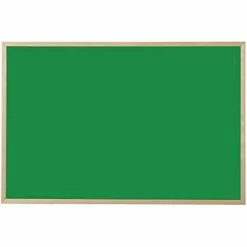 Bi-Office - Tableau Noir, Bois Naturel - 800 X 600 Mm - Vert