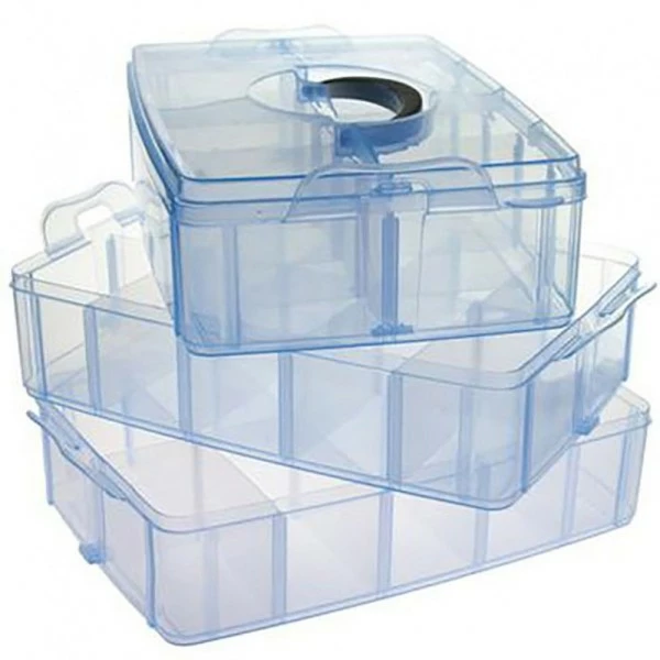 Présentoirs Pour Bijoux Boite De Rangement Plastique 30 Compartiments Bleu 2 Présentoirs Pour Bijoux Boite De Rangement Plastique 30 Compartiments Bleu – Image 2