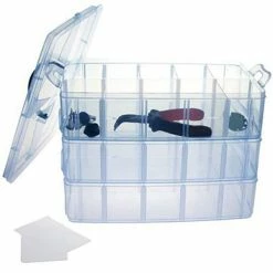 Présentoirs Pour Bijoux Boite De Rangement Plastique 30 Compartiments Bleu 6 Présentoirs Pour Bijoux Boite De Rangement Plastique 30 Compartiments Bleu -Auto-K boutique boite de rangement plastique 30 compartiments bleu p 3