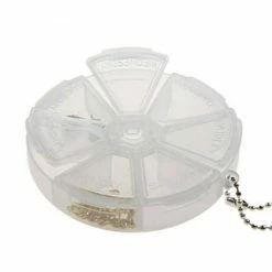 Présentoirs Pour Bijoux Boite De Rangement Ronde 7 Compartiments Translucide