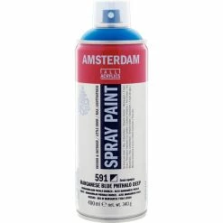 Bombe De Peinture Amsterdam 400 Ml Bleu Manganèse Phtalo Foncé