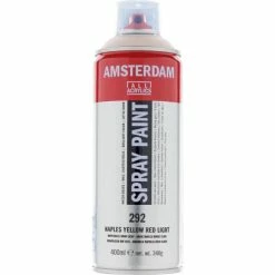 Bombe De Peinture Amsterdam 400 Ml Jaune Naples Rouge Clair