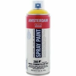 Bombe De Peinture Amsterdam 400 Ml Jaune Titane Nickel Foncé