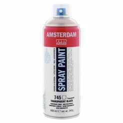 Bombe De Peinture Amsterdam 400 Ml Noir Transparent