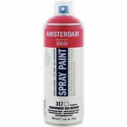 Bombe De Peinture Amsterdam 400 Ml Rouge Transparent