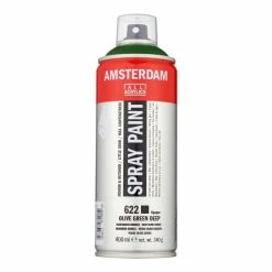 Bombe De Peinture Amsterdam 400 Ml Vert Olive Foncé