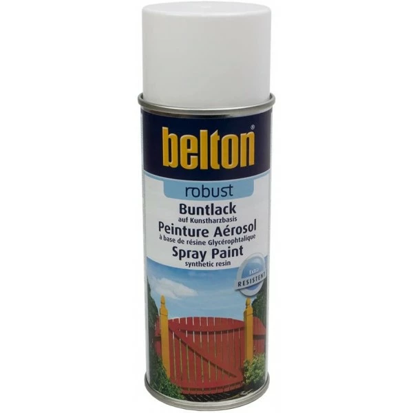 Bombe De Peinture Belton Robust RAL 9010 Blanc Brillant 400ml 1 Bombe De Peinture Belton Robust RAL 9010 Blanc Brillant 400ml