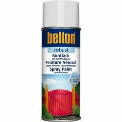 Bombe De Peinture Belton Robust RAL 9010 Blanc Satiné 400ml
