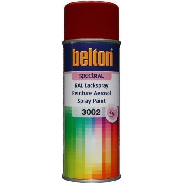 Bombe De Peinture Belton Spectral RAL3002 Rouge Carmin 400ml 1 Bombe De Peinture Belton Spectral RAL3002 Rouge Carmin 400ml