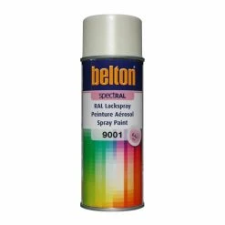 Bombe De Peinture Belton Spectral RAL9001 Blanc Crème 400ml