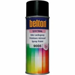 Bombe De Peinture Belton Spectral RAL9005 Noir Foncé Mat 400ml