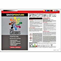 Sinto Ideespray Bombe De Peinture - Brou De Noix - Sinto 7 Sinto Ideespray Bombe De Peinture - Brou De Noix - Sinto -Auto-K boutique bombe de peinture brou de noix sinto p 4