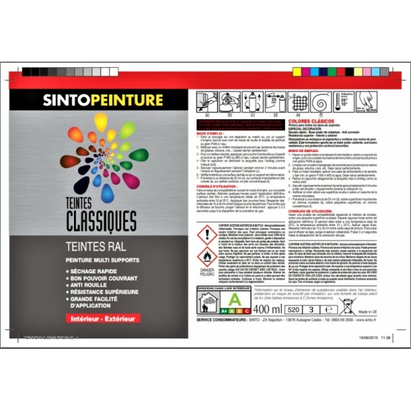 Sinto Ideespray Bombe De Peinture - Brou De Noix - Sinto 4 Sinto Ideespray Bombe De Peinture - Brou De Noix - Sinto – Image 4