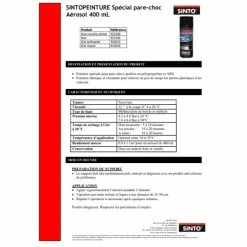 Sinto Ideespray Bombe De Peinture Pour Pare Choc - Sous Couche - Sinto -Auto-K boutique bombe de peinture pour pare choc sous couche sinto p 3