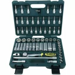 Brüder Mannesmann Kit De Clés À Cliquet 61 Pièces 3/8"