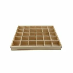 Fais-le Toi-même Casier En Bois 30 Cases Pour Perles (sans Couvercle) 38x29x4 Cm