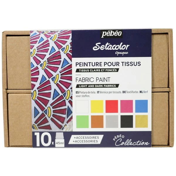 Pebeo Coffret Collection Pébéo - Peinture Sur Tissu N°1 1 Pebeo Coffret Collection Pébéo - Peinture Sur Tissu N°1