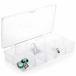 Présentoirs Pour Bijoux Coffrets Et Boites Boite De Rangement 18x9 Cm (10 Compartiments) 18 X 9 X 3 Cm