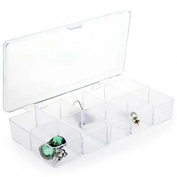 Présentoirs Pour Bijoux Coffrets Et Boites Boite De Rangement 18x9 Cm (10 Compartiments) 18 X 9 X 3 Cm 1 Présentoirs Pour Bijoux Coffrets Et Boites Boite De Rangement 18x9 Cm (10 Compartiments) 18 X 9 X 3 Cm