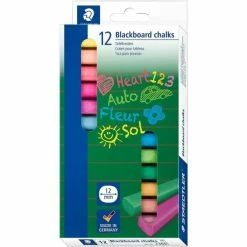 Staedtler Craies Carrées Pour Tableau Noir - Couleurs Assorties