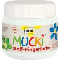 Gouache Aux Doigts Textile "Mucki" - 150 Ml - Blanc - C. Kreul