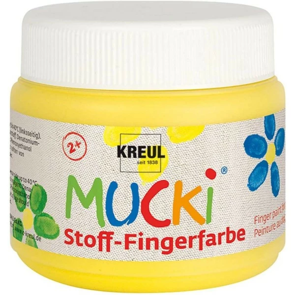 Gouache Aux Doigts Textile "Mucki" - 150 Ml - Jaune - C. Kreul 1 Gouache Aux Doigts Textile "Mucki" - 150 Ml - Jaune - C. Kreul