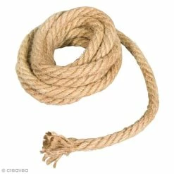 Rayher Grosse Corde En Jute - Naturel - 9 Mm X 2 M