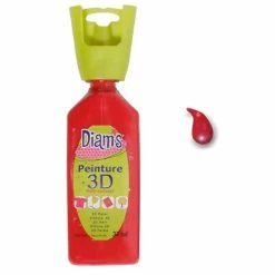 Peinture 3D Diam's Rouge Profond - 37ml