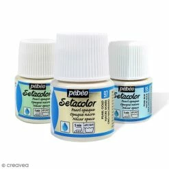 Pebeo Peinture Tissu Setacolor Pébéo - Nacré Opaque 45 Ml