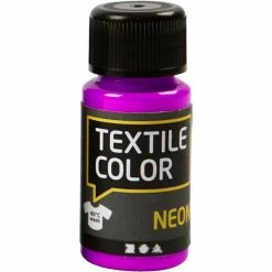 Creativ Company Peinture Tissu Textile Color Neon - Violet Fluo - 50 Ml