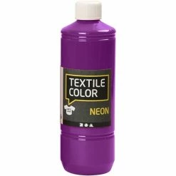 Creativ Company Peinture Tissu Textile Color Neon - Violet Fluo - 500 Ml