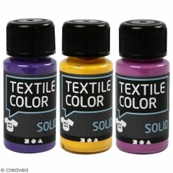 Creativ Company Peinture Tissu Textile Color Solid - Plusieurs Coloris - 50 Ml