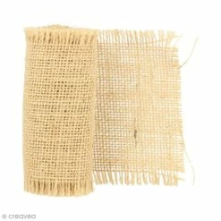 Artemio Ruban De Tissu En Toile De Jute - Naturel - 10 Cm X 1 M
