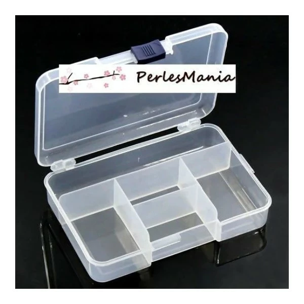 Perlesmania S1124962 - 1 Boite De Rangement Rectangle Avec Couvercle 1 Perlesmania S1124962 - 1 Boite De Rangement Rectangle Avec Couvercle