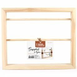 Graine Créative Support En Bois Pour Bijoux à Décorer - 30 X 25 Cm